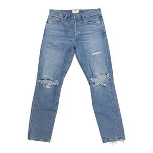 061 AGOLDE Women's Jamie High Rise Classic Denim Jeans - Light Wash, Sz 29